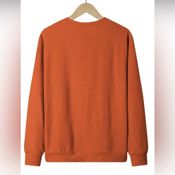 NWT “Undiagnosed but something ain’t right” Funny Orange Graphic Sweatshirt - Picture 2 of 3